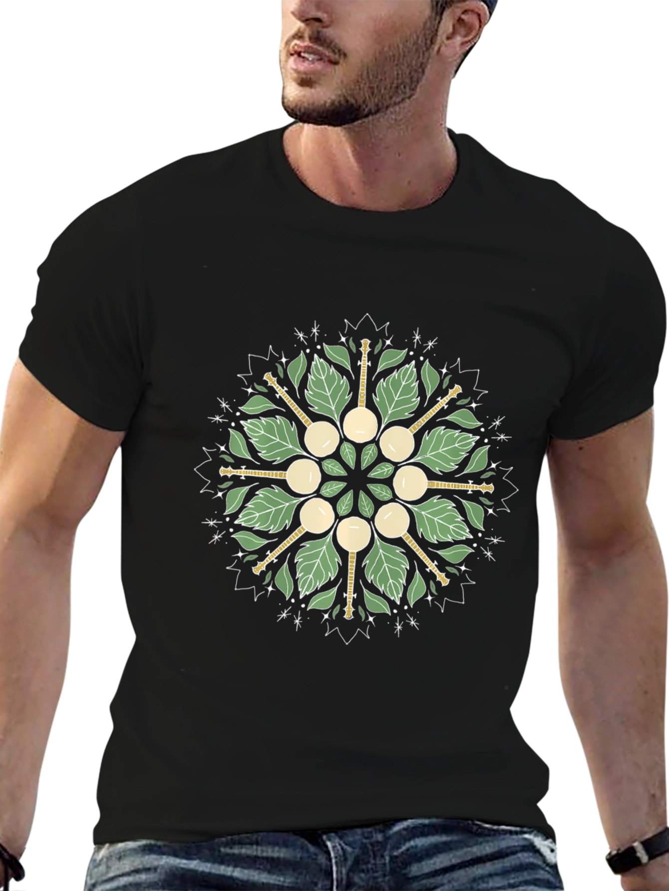 Banjo Mandala Graphic Tee - Unique Music Lovers T-Shirt