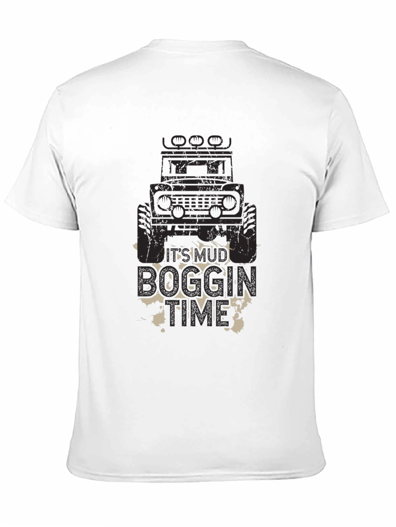 Mud Boggin Time Black Graphic Tee