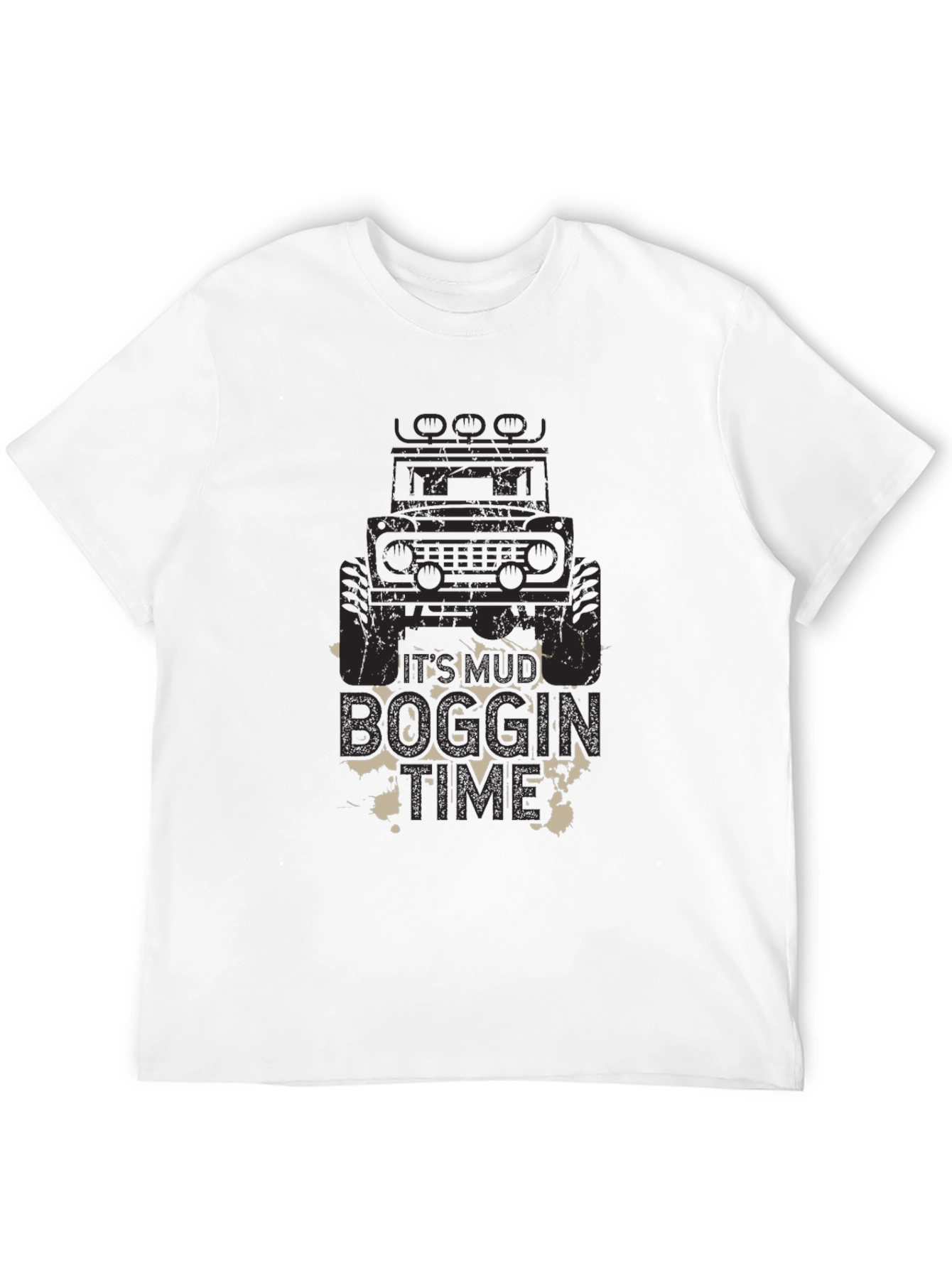 Mud Boggin Time Black Graphic Tee