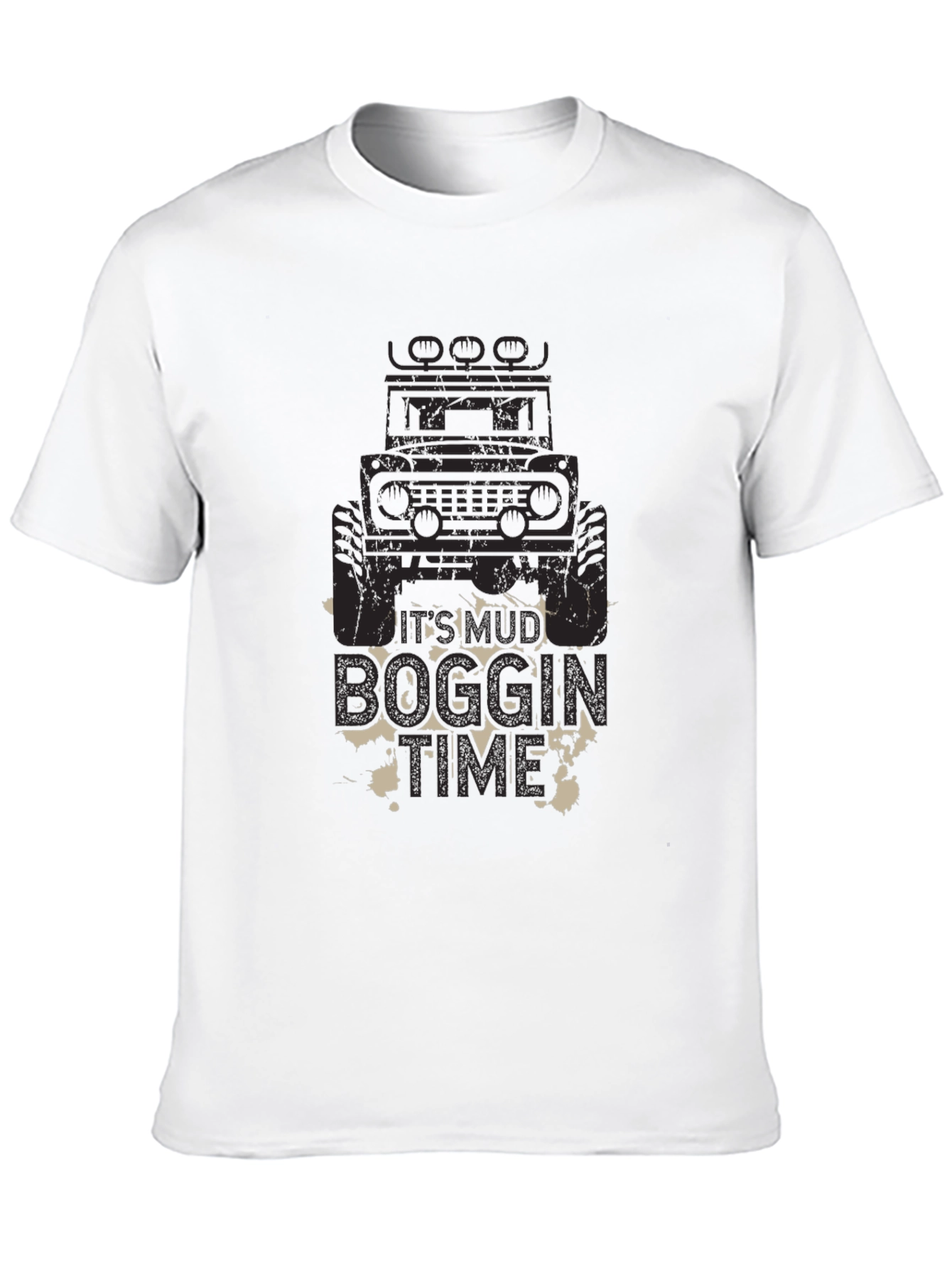 Mud Boggin Time Black Graphic Tee