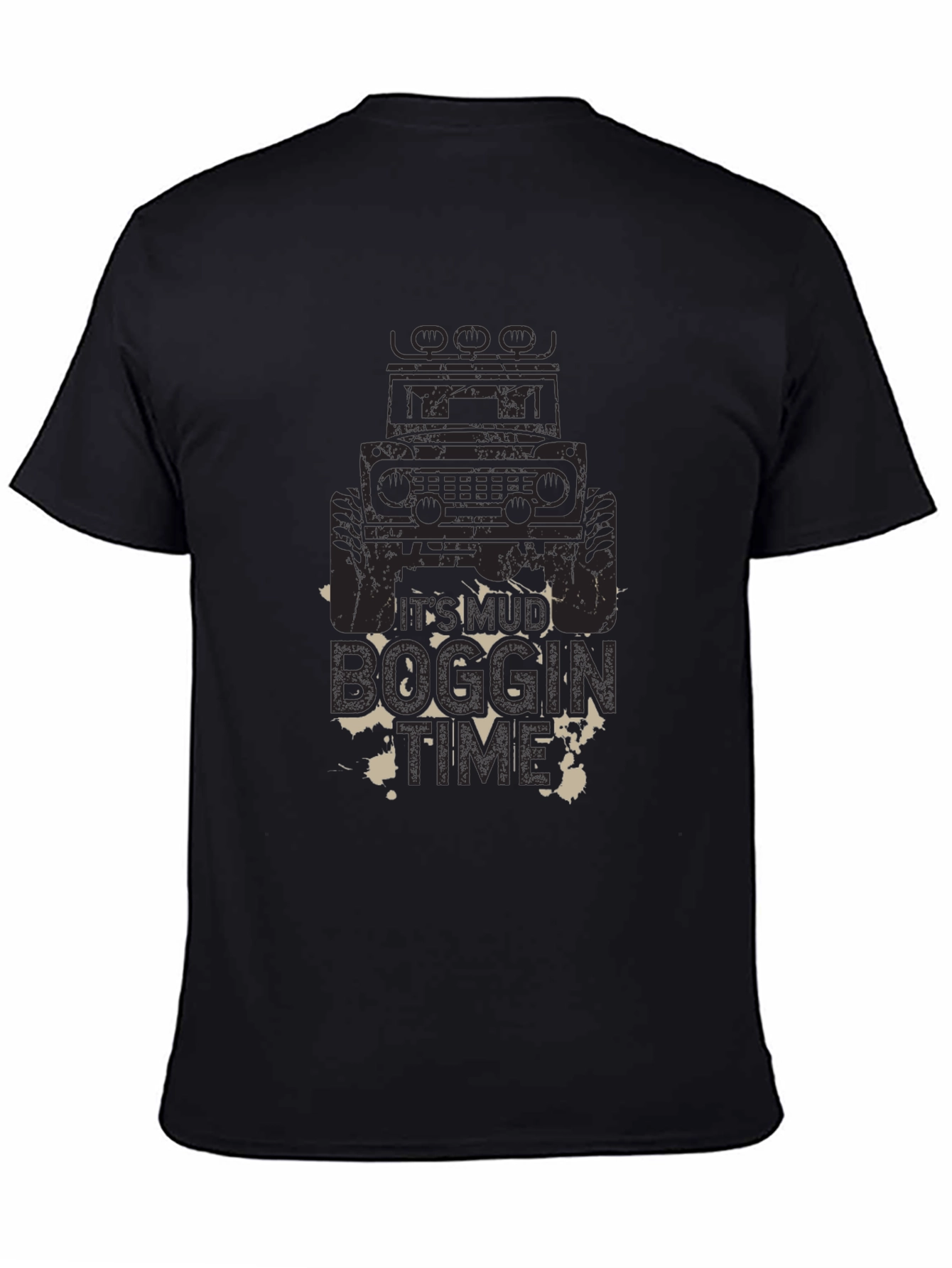 Mud Boggin Time Black Graphic Tee