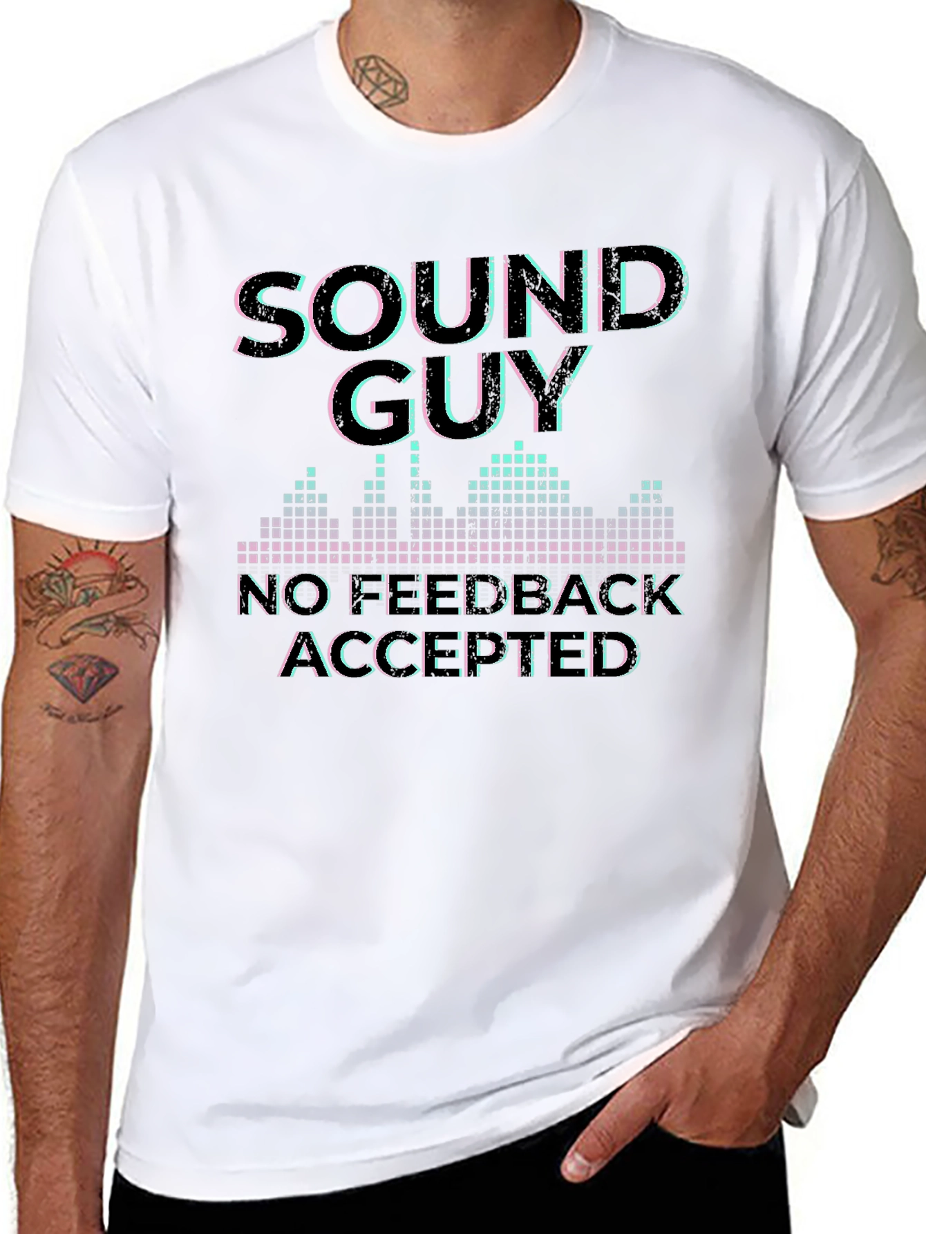 Sound Guy No Feedback Accepted Graphic T-Shirt