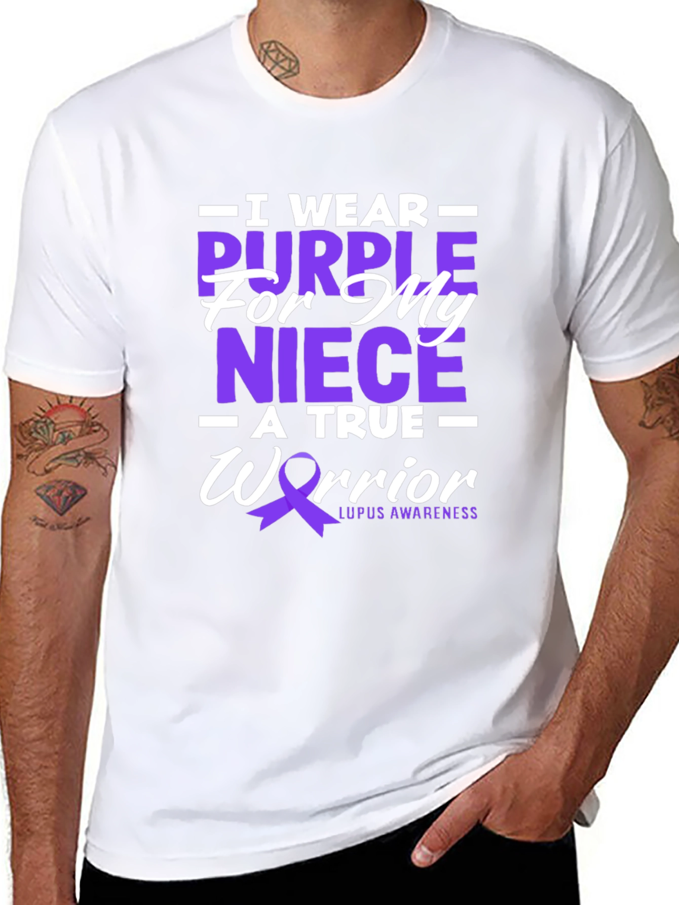 Purple Niece Lupus Awareness T-Shirt
