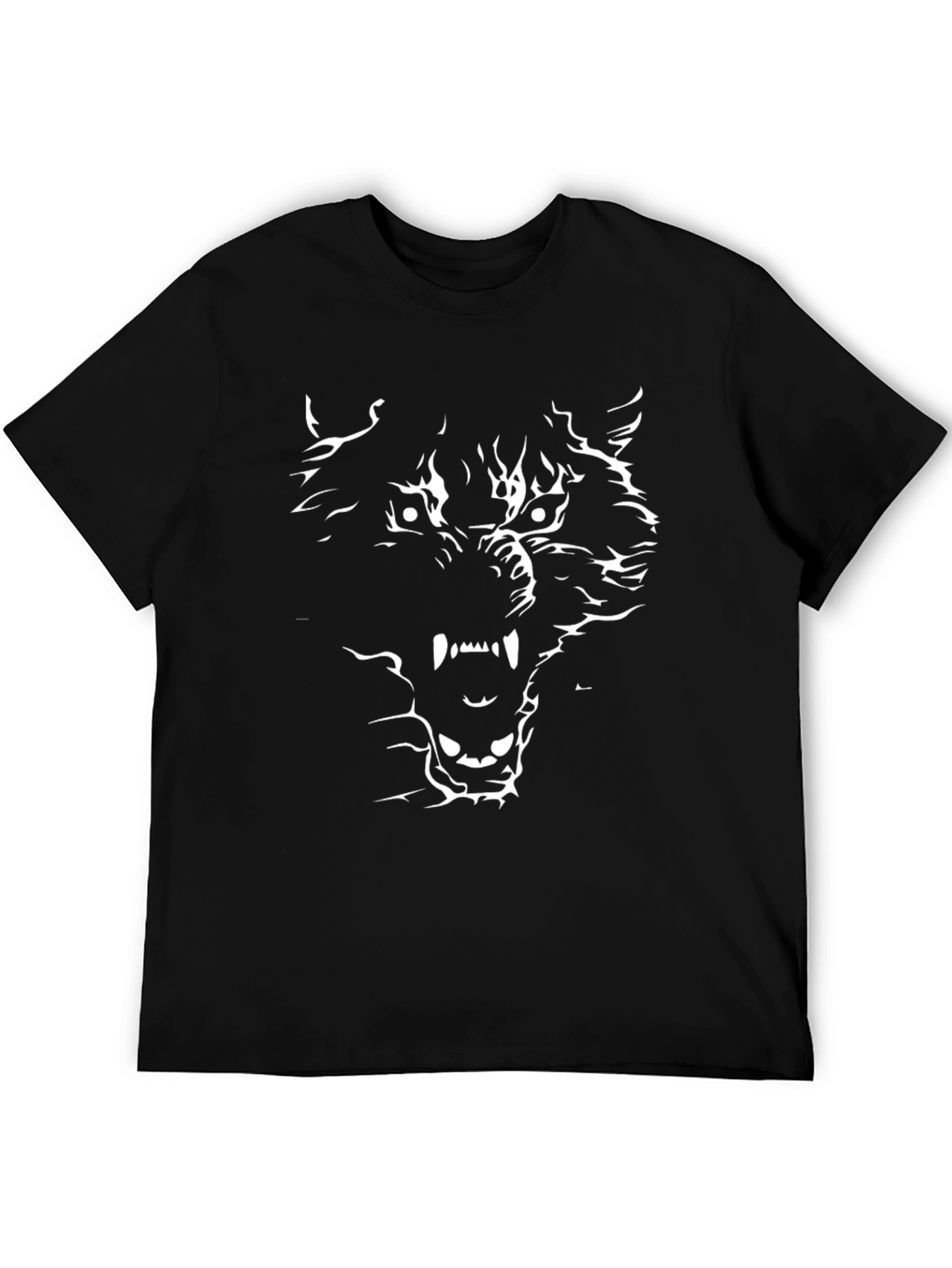 Black Wolf Graphic Tee - Fierce Style