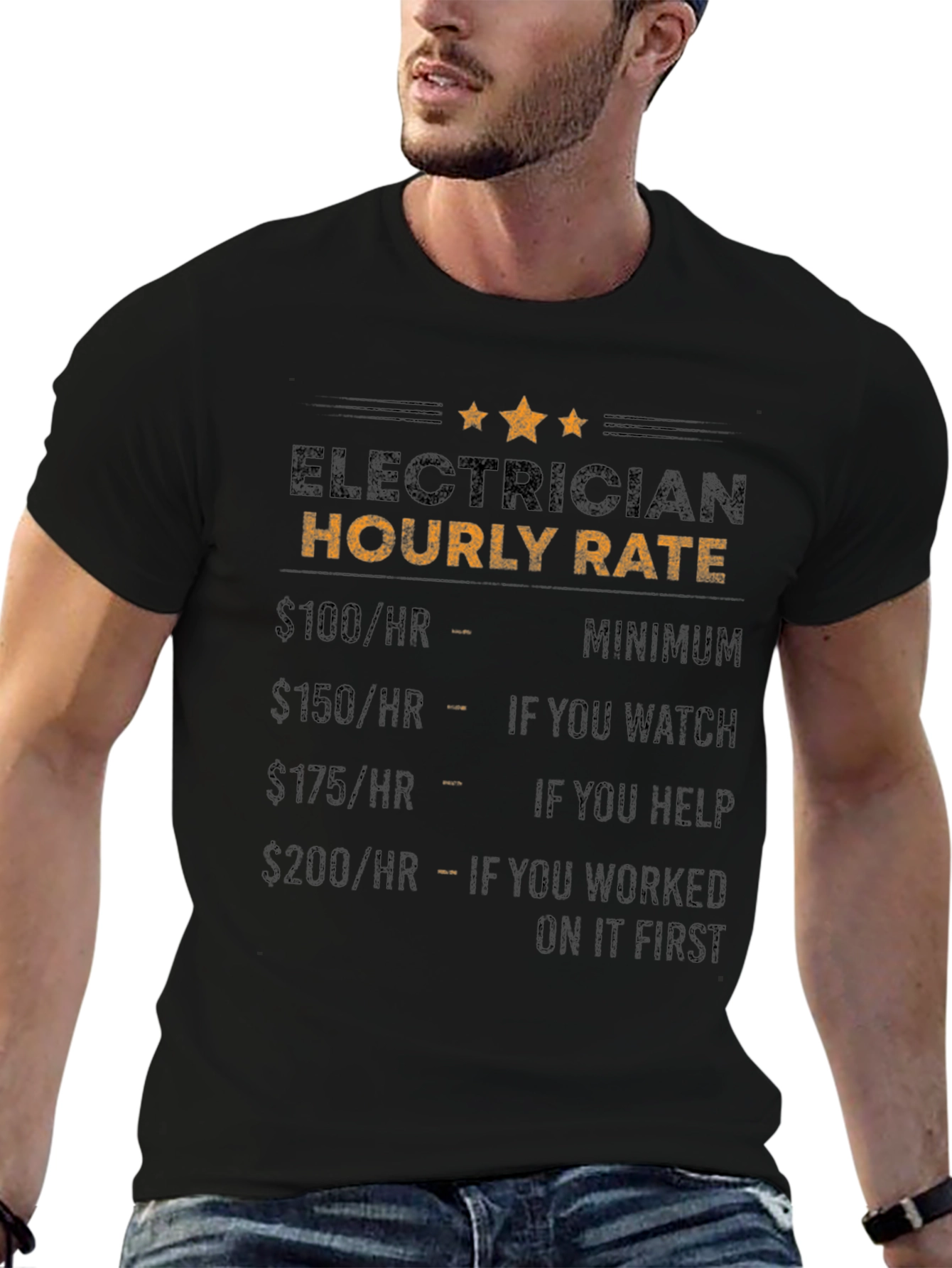 Electrician Hourly Rate Novelty T-Shirt