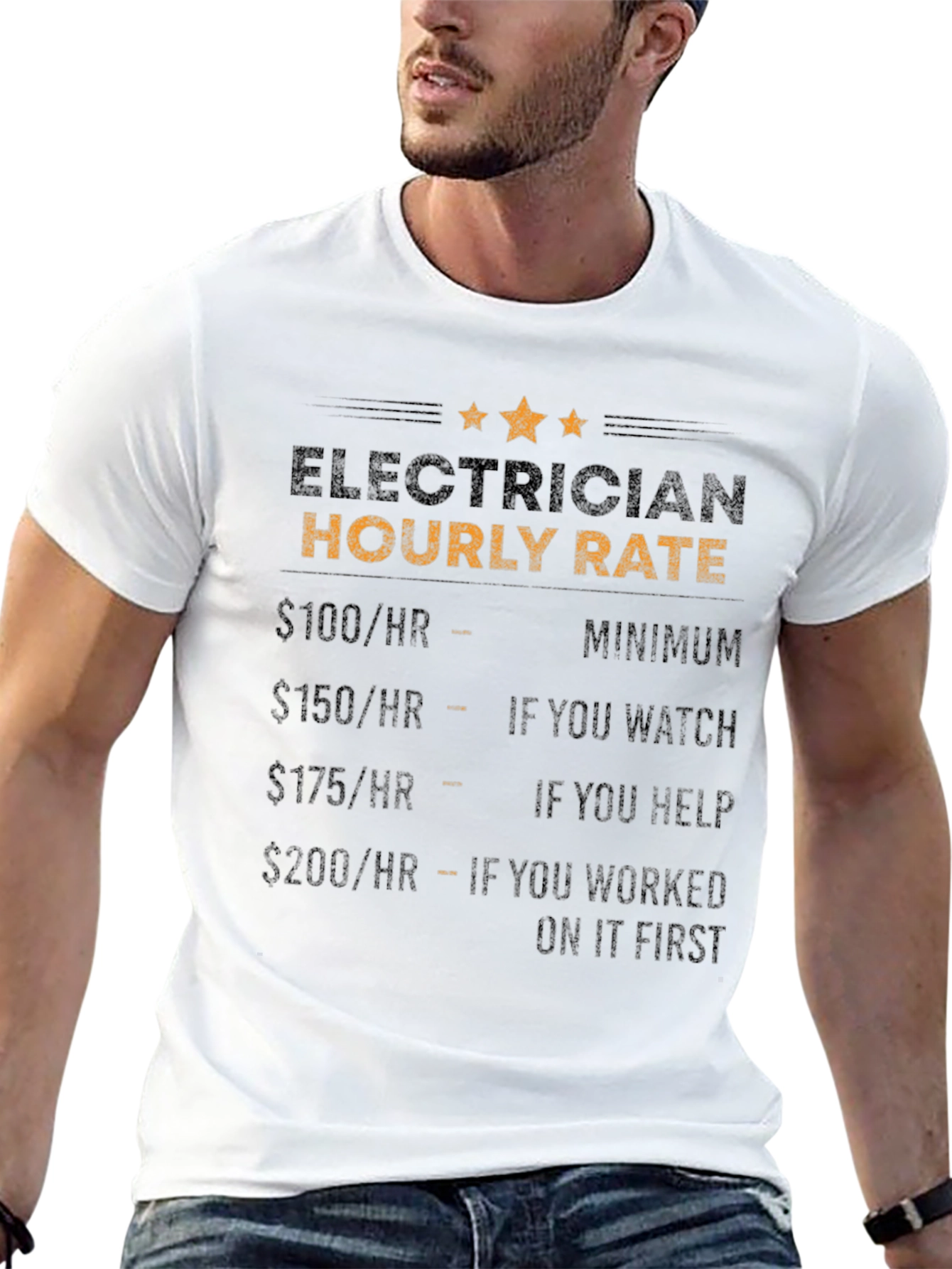 Electrician Hourly Rate Novelty T-Shirt