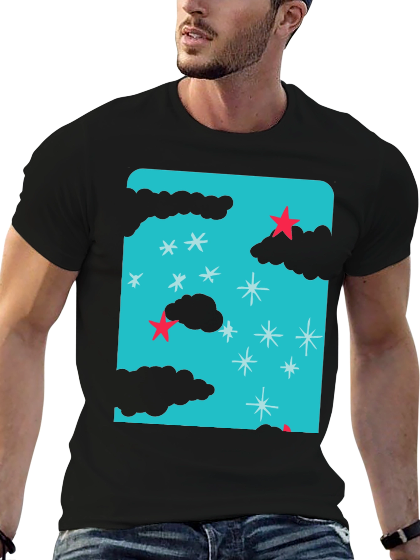 Starry Night T-Shirt - Fun Graphic Tee