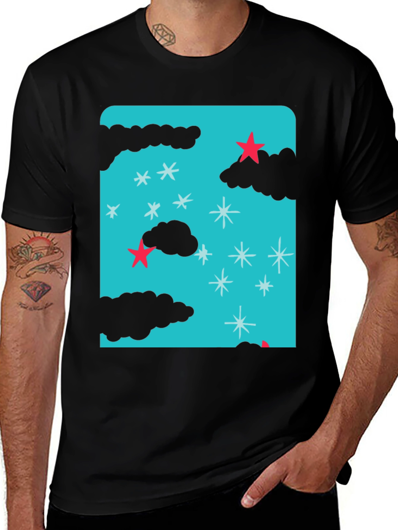 Starry Night T-Shirt - Fun Graphic Tee