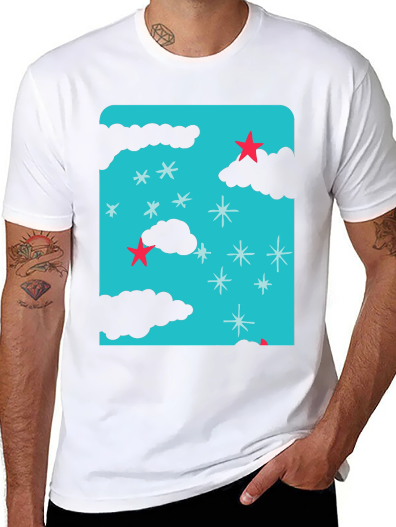 Starry Night T-Shirt - Fun Graphic Tee