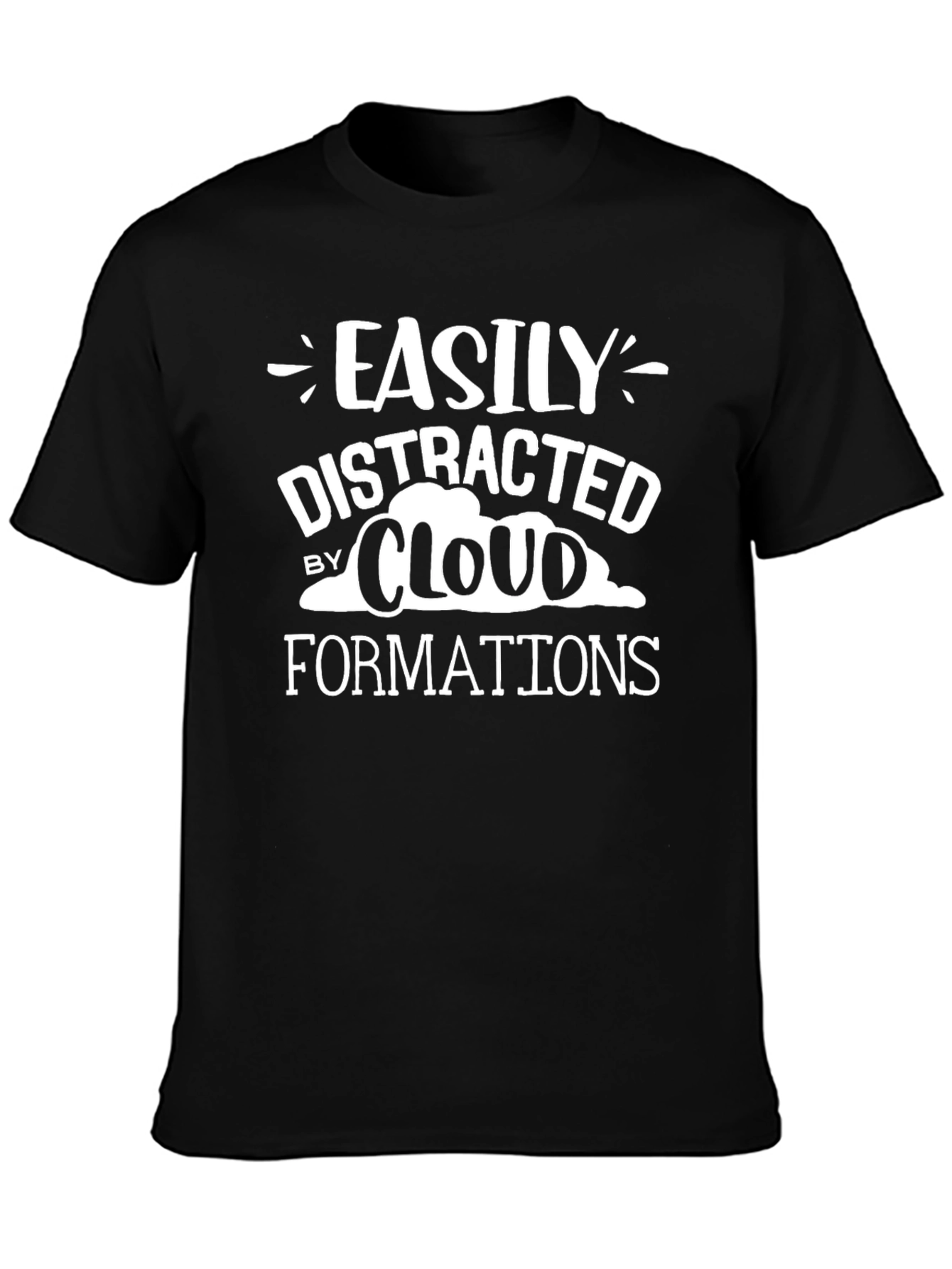 Easily Distracted By Cloud Formations Graphic T-Shirt
