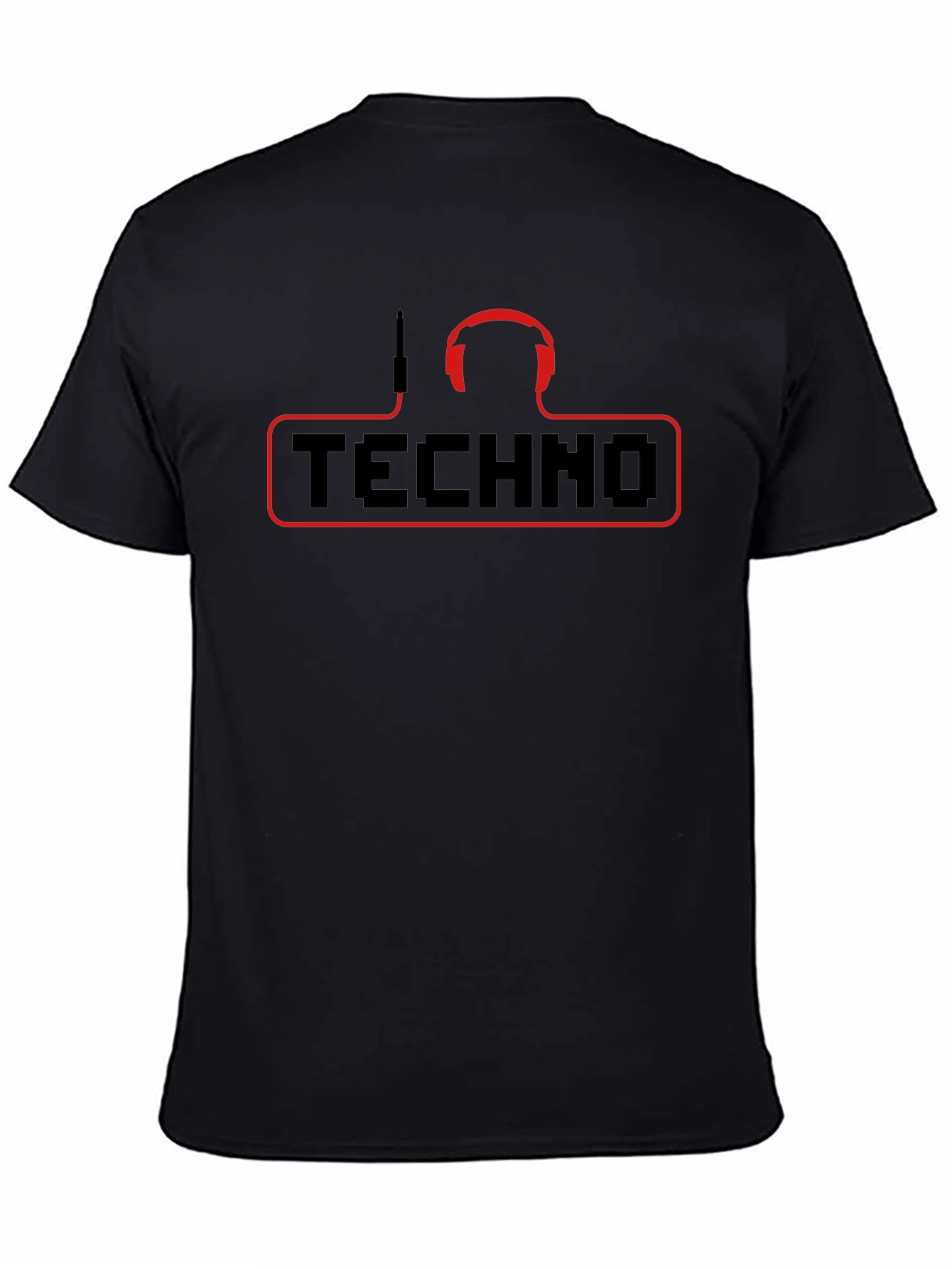 Techno Music T-Shirt - DJ Headphones Graphic Tee