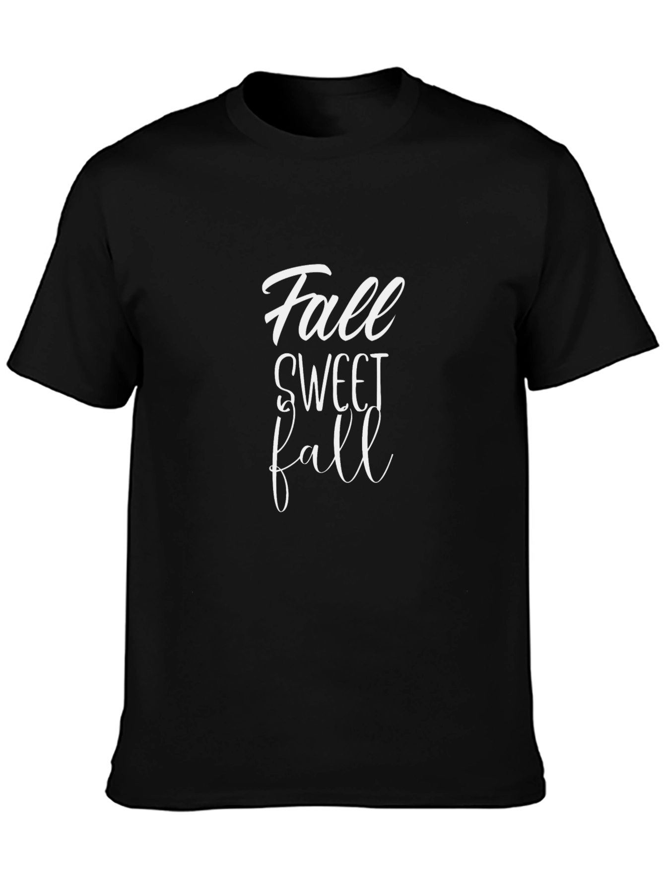 Fall Sweet Fall Graphic Tee - Black