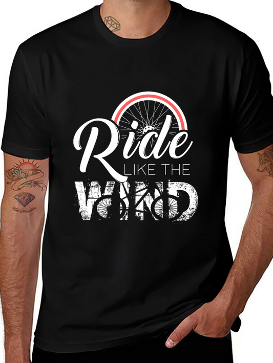Ride Like The Wind Bike Graphic T-Shirt
