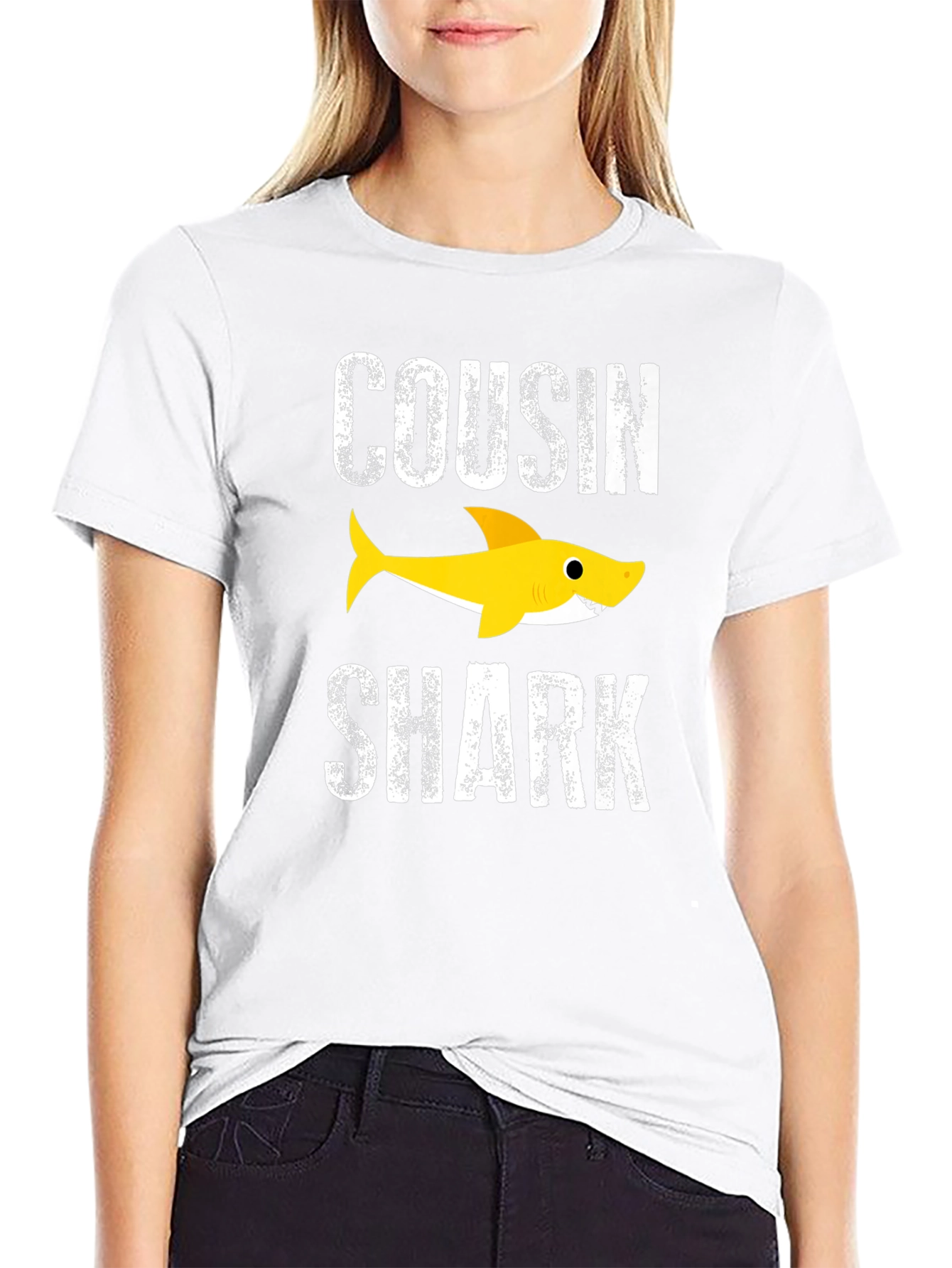Cousin Shark Graphic Tee - Baby Shark Family T-Shirt