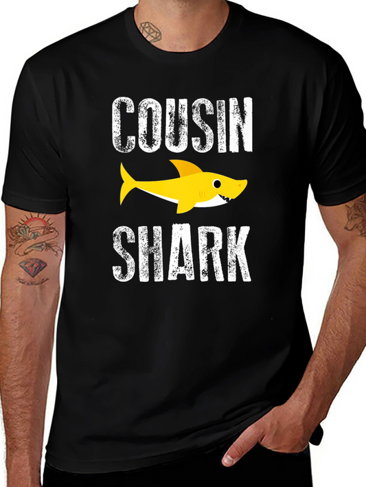 Cousin Shark Graphic Tee - Baby Shark Family T-Shirt