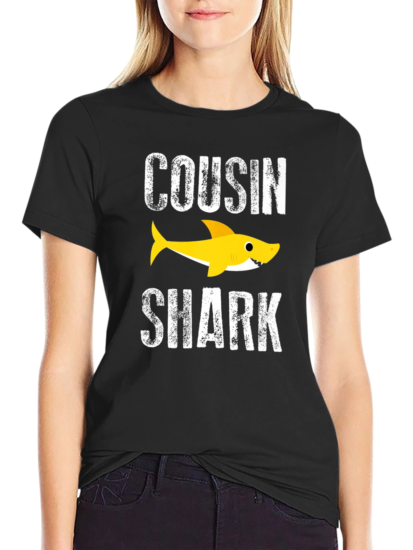 Cousin Shark Graphic Tee - Baby Shark Family T-Shirt