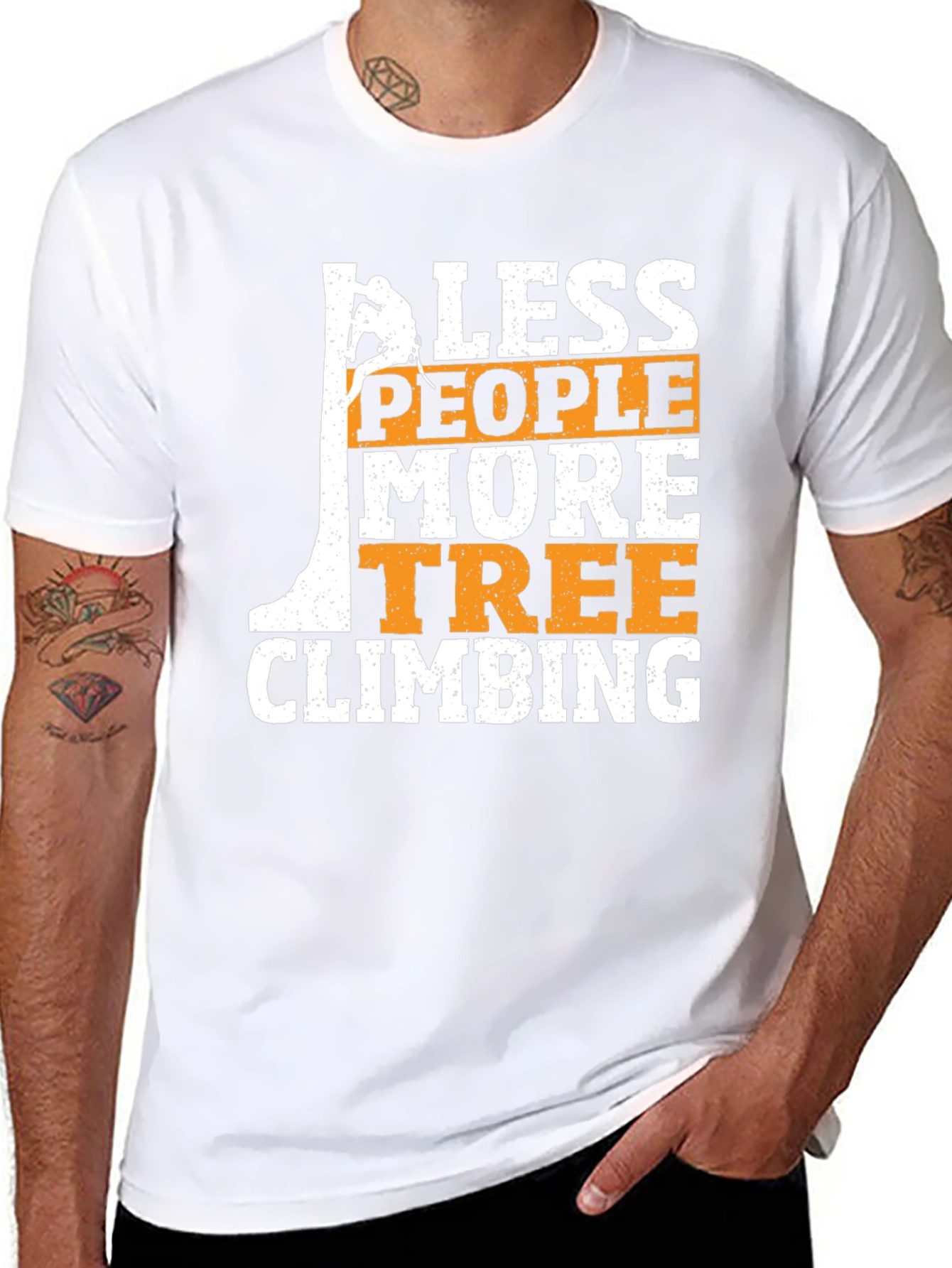 Less People More Tree Climbing Graphic Tee