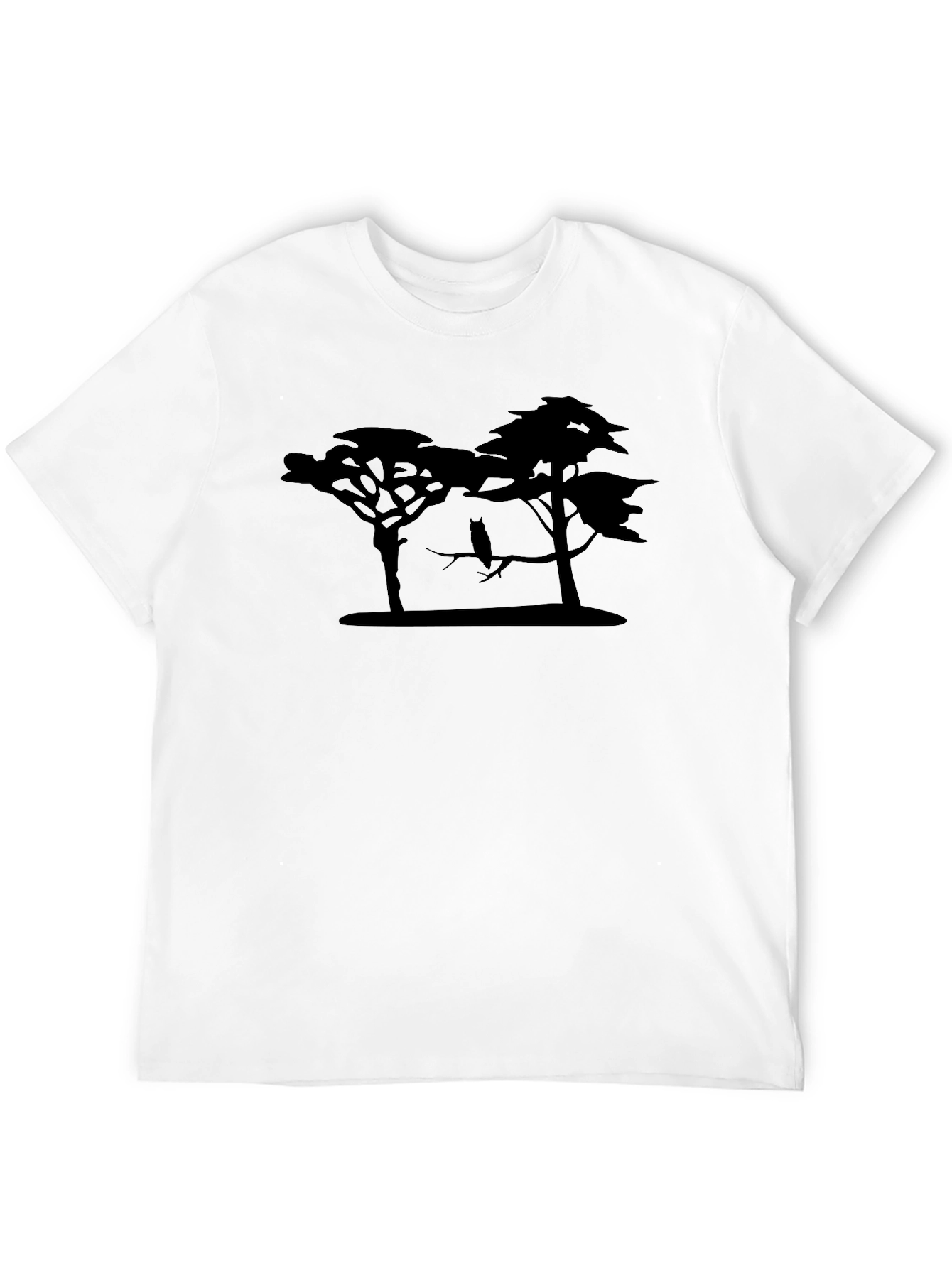 Silhouette Tree Owl Graphic Tee