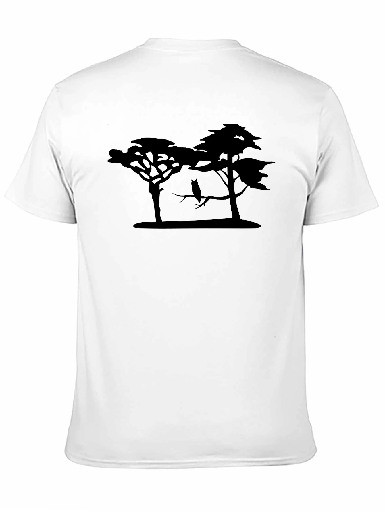 Silhouette Tree Owl Graphic Tee