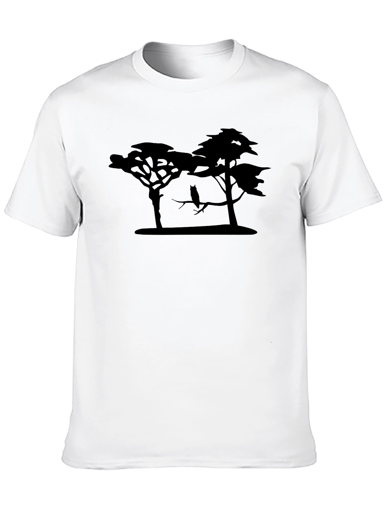 Silhouette Tree Owl Graphic Tee