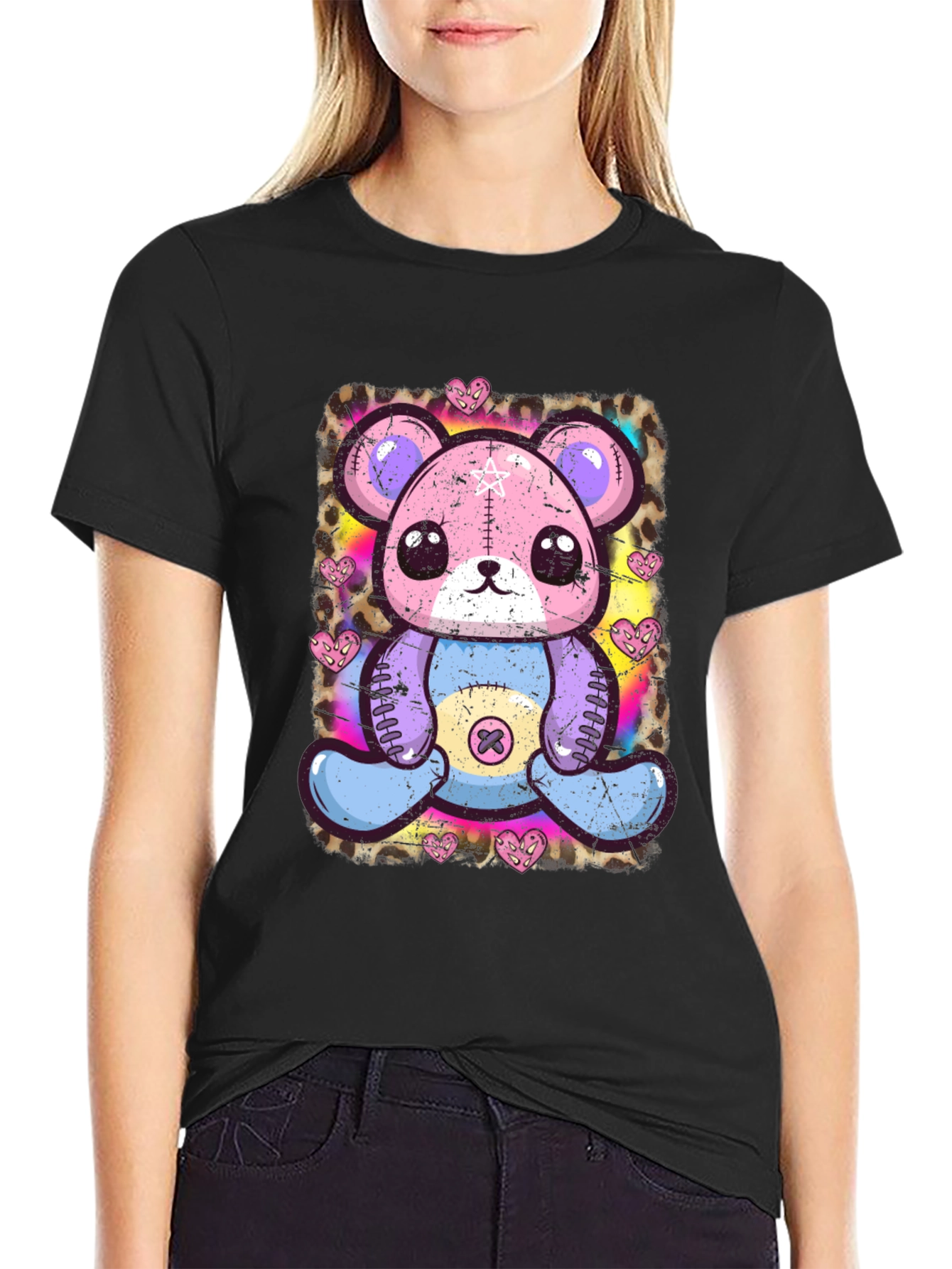Gothic Pastel Teddy Bear T-Shirt