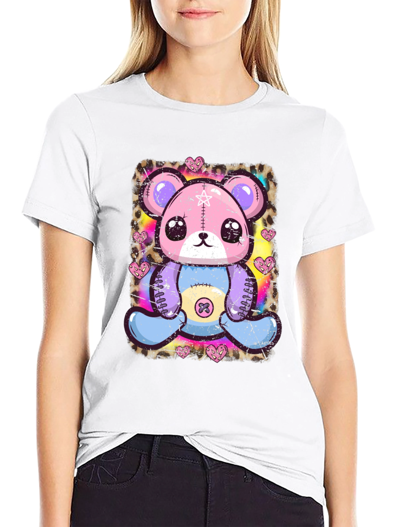 Gothic Pastel Teddy Bear T-Shirt