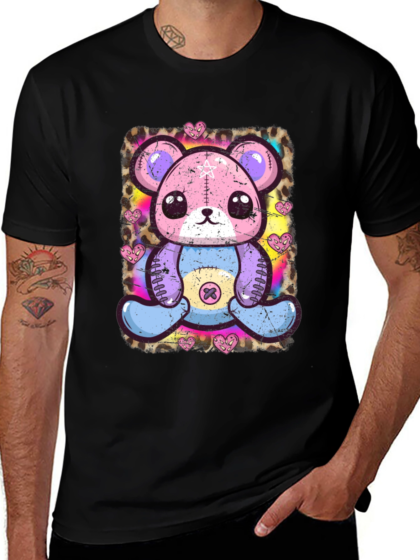 Gothic Pastel Teddy Bear T-Shirt