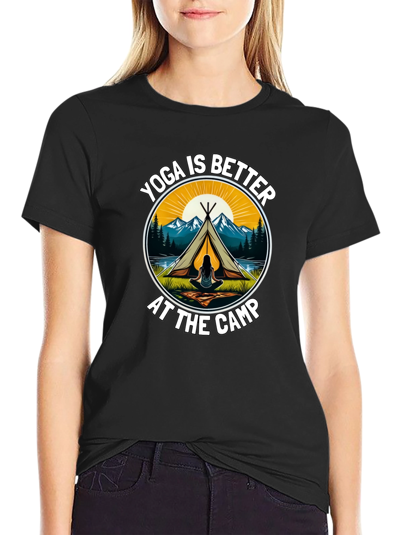 Yoga is Better at the Camp Graphic Tee