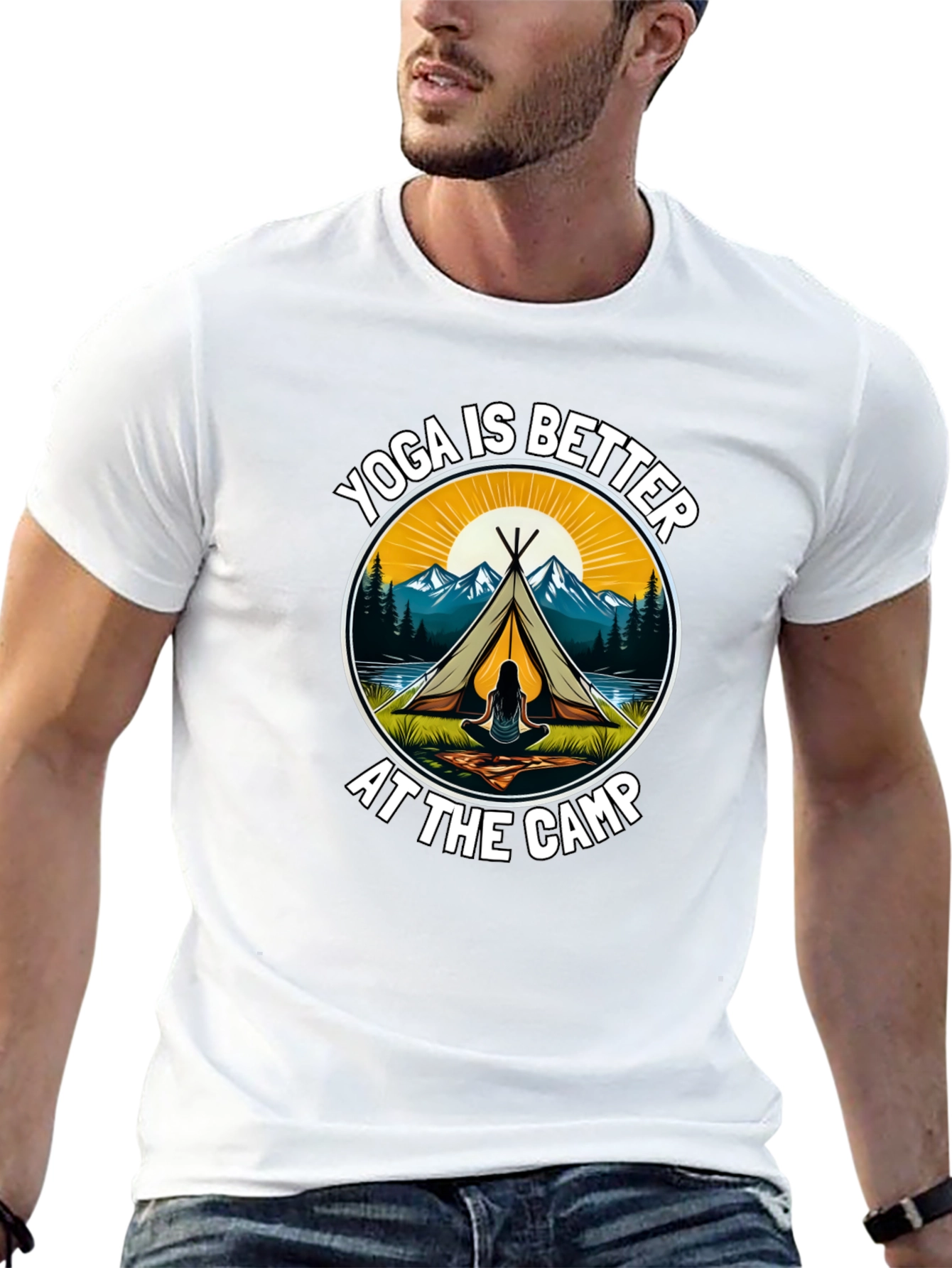 Yoga is Better at the Camp Graphic Tee