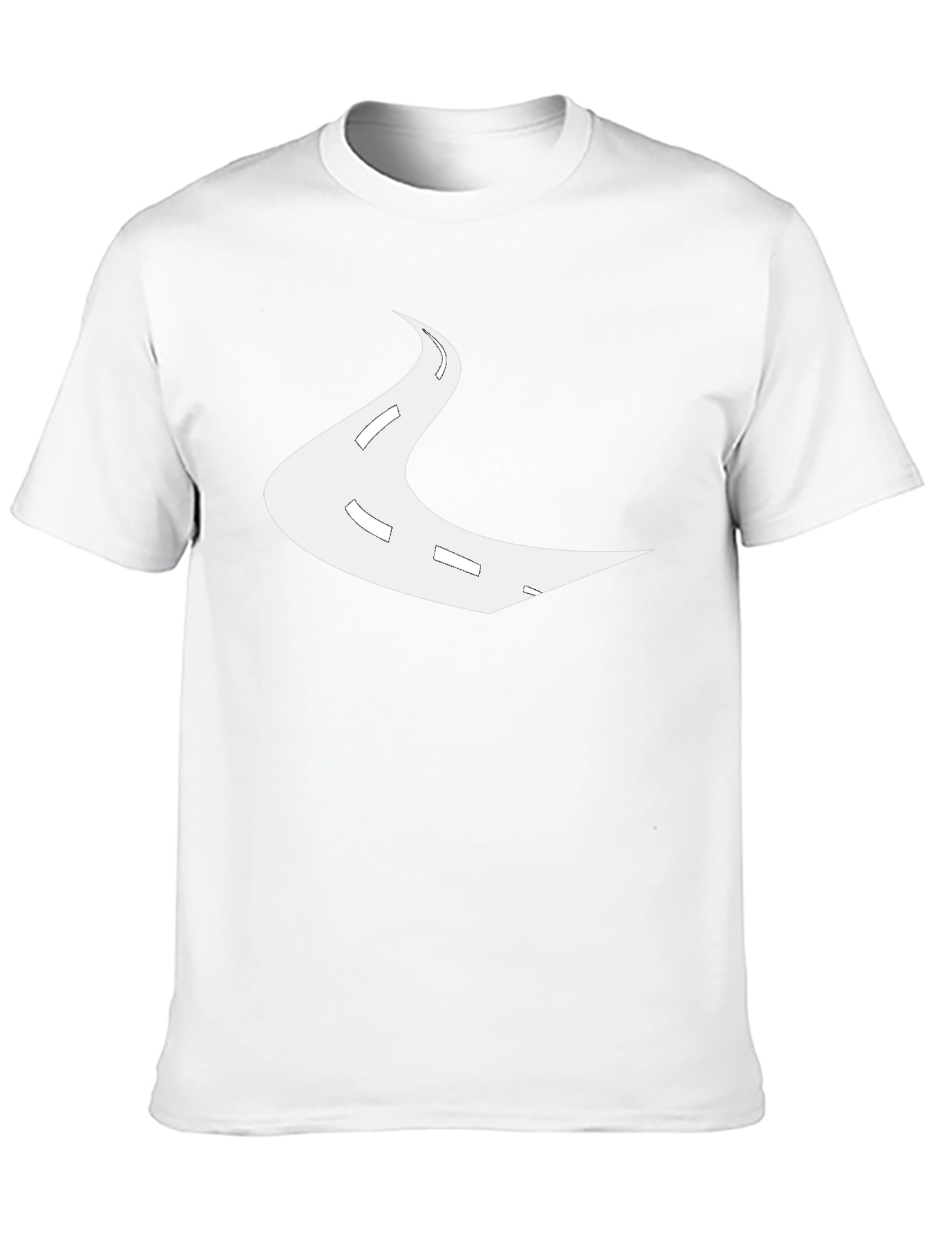 Road Trip Tee: Black Cotton Graphic T-Shirt