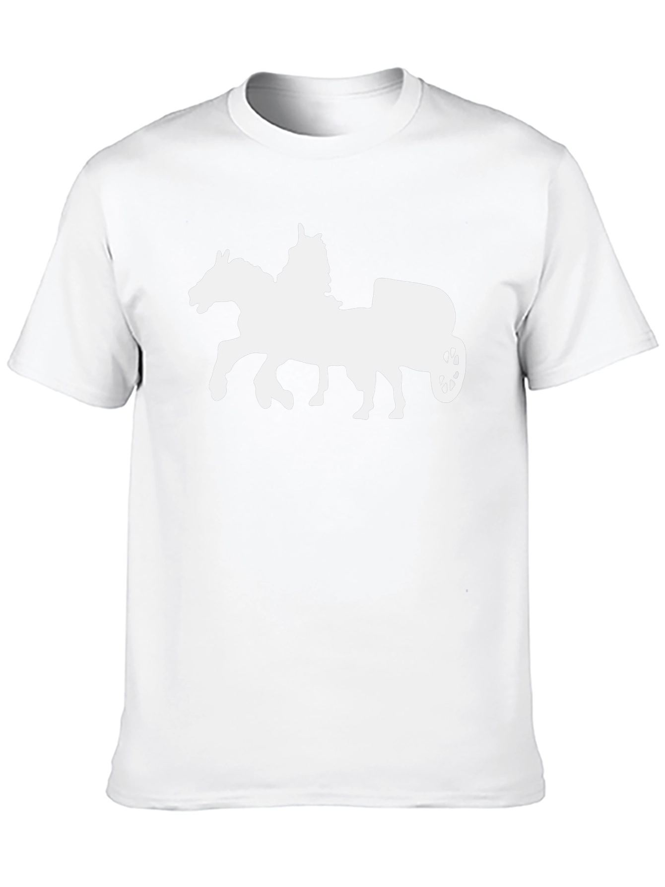 Horse Chariot Graphic Tee - Classic Black T-Shirt