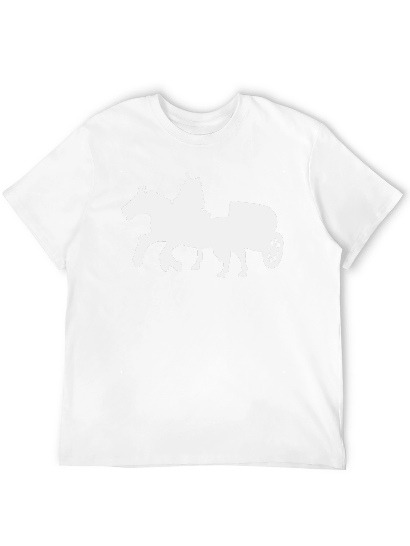 Horse Chariot Graphic Tee - Classic Black T-Shirt
