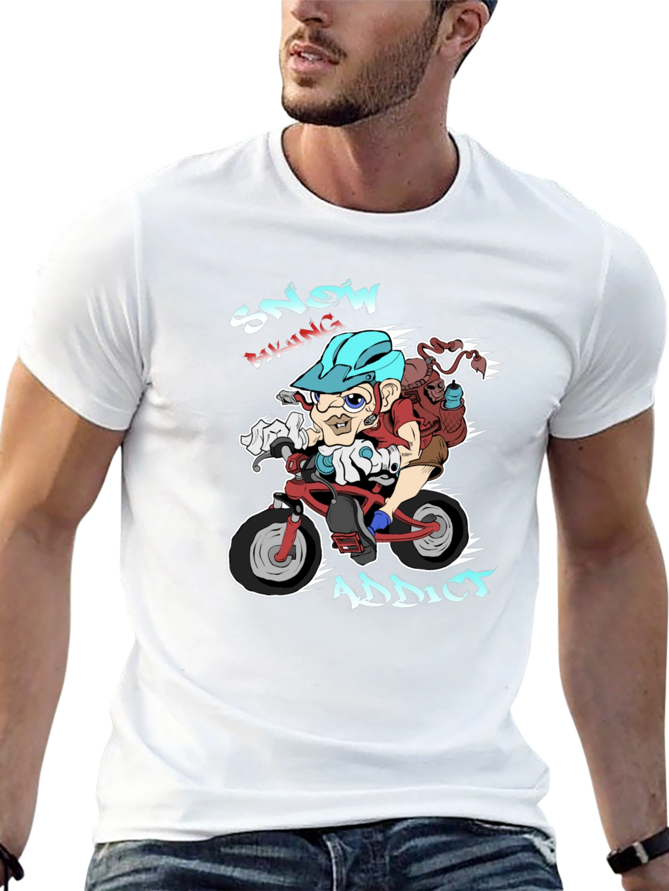Snow Biking Addict T-Shirt