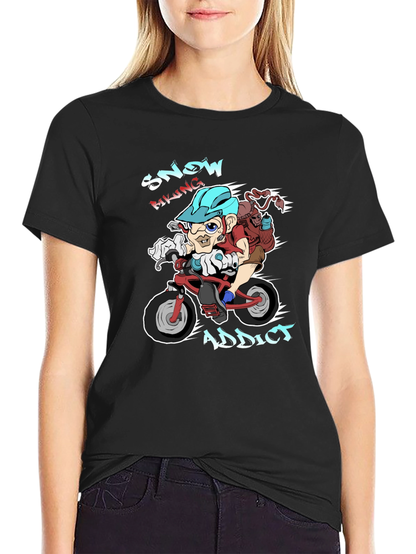 Snow Biking Addict T-Shirt
