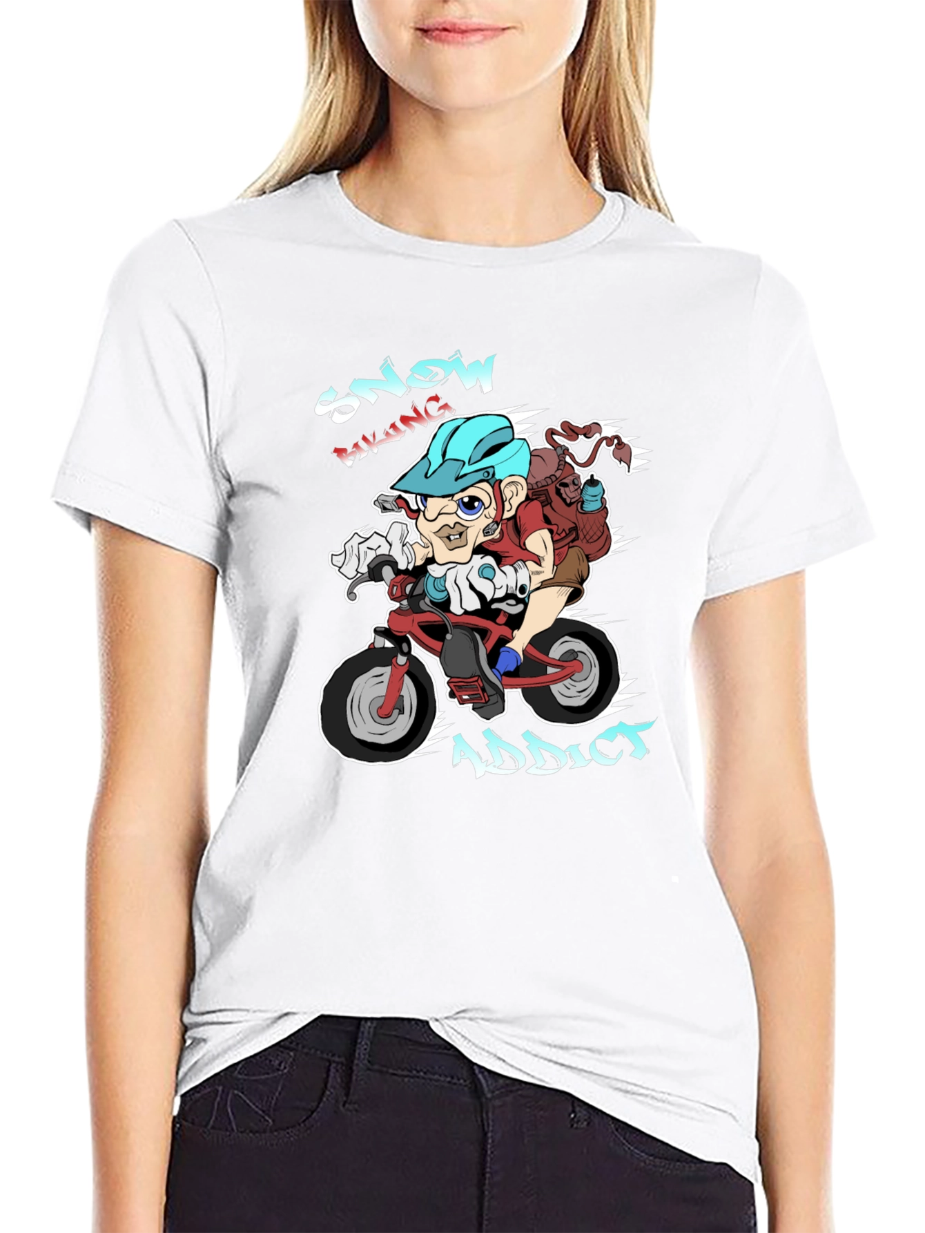 Snow Biking Addict T-Shirt
