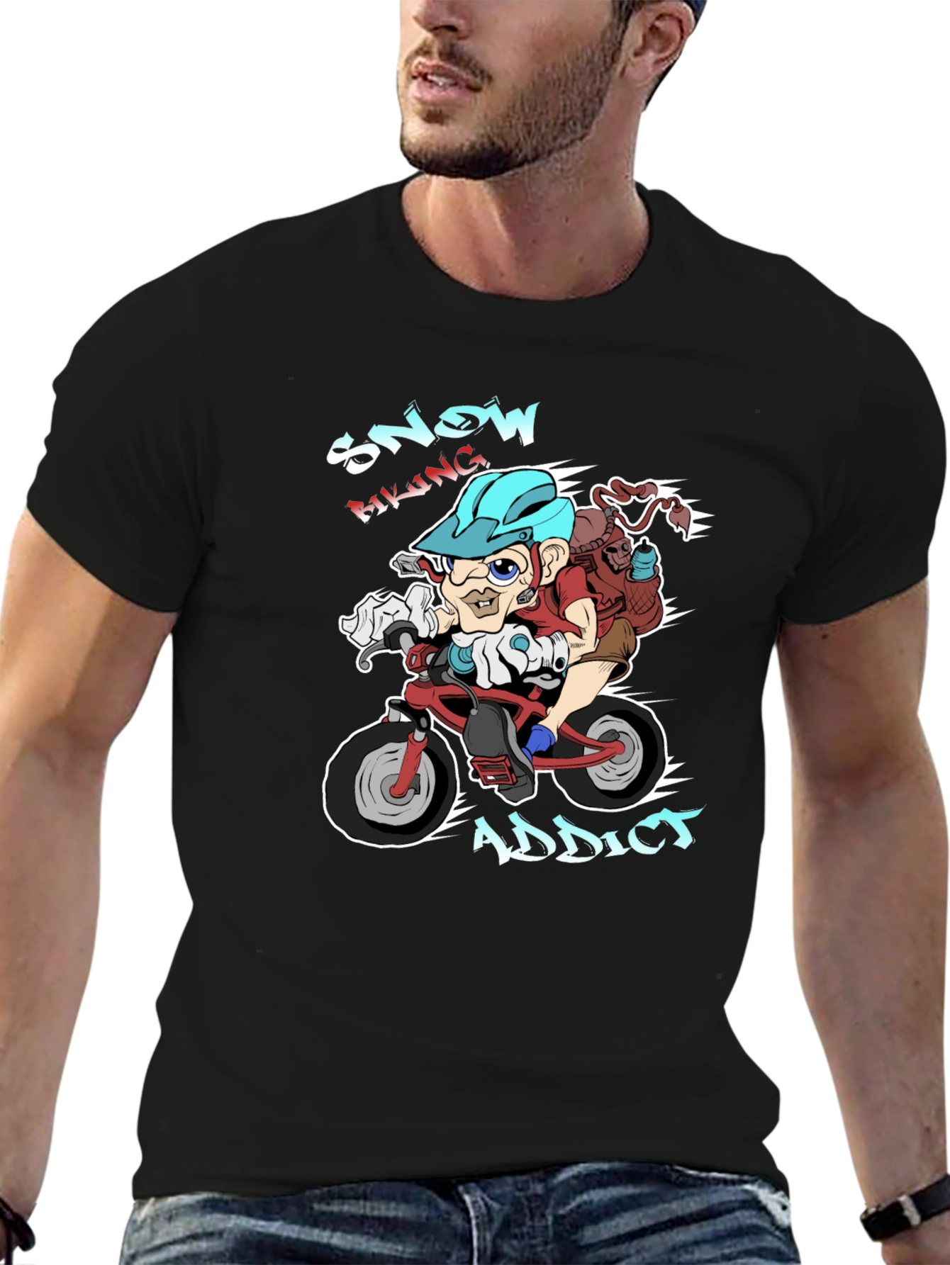 Snow Biking Addict T-Shirt