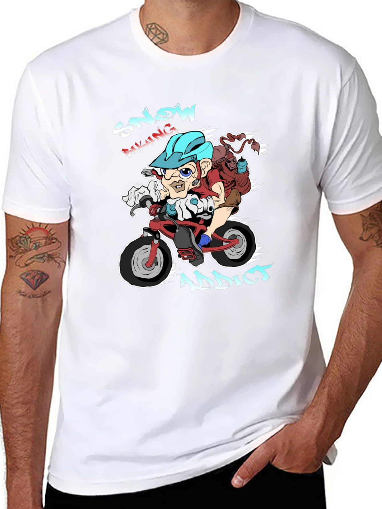 Snow Biking Addict T-Shirt