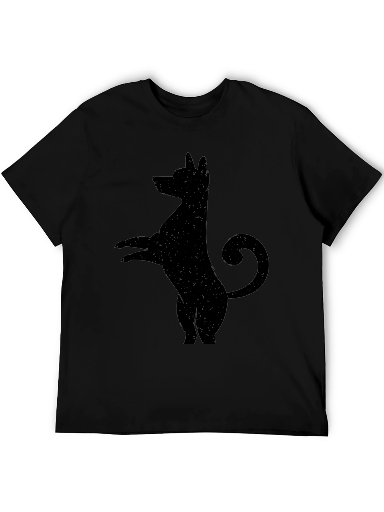 Black Dog Silhouette Graphic Tee - Mens