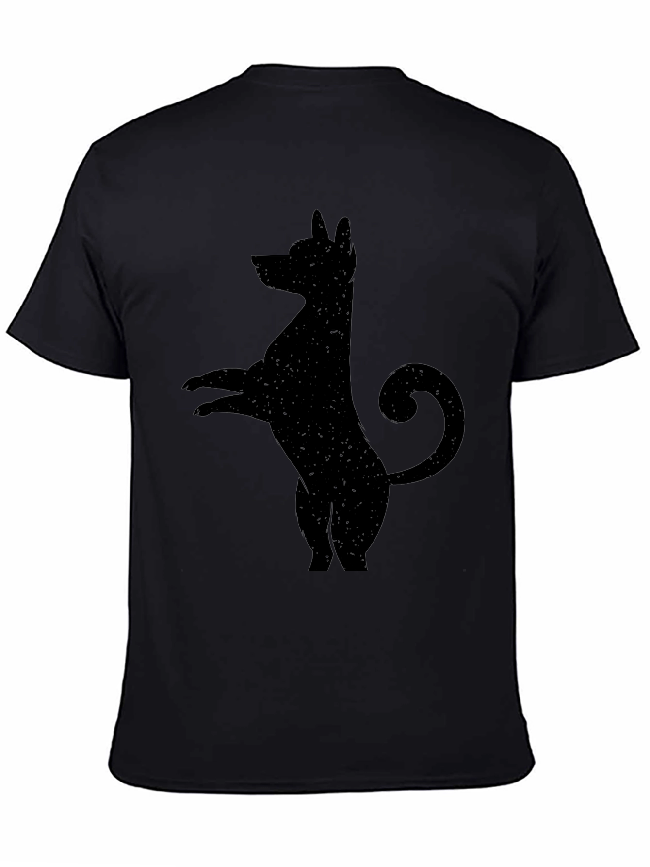 Black Dog Silhouette Graphic Tee - Mens