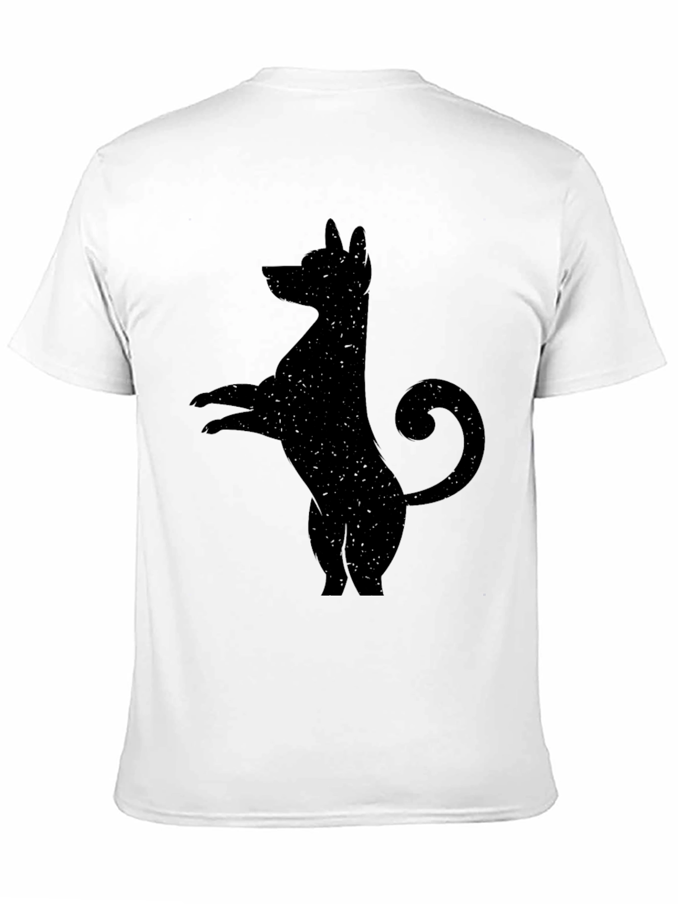 Black Dog Silhouette Graphic Tee - Mens