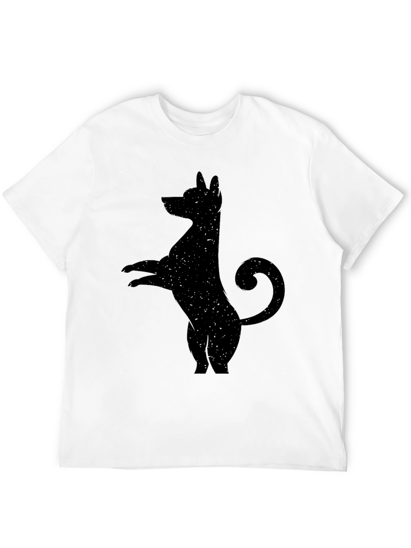 Black Dog Silhouette Graphic Tee - Mens