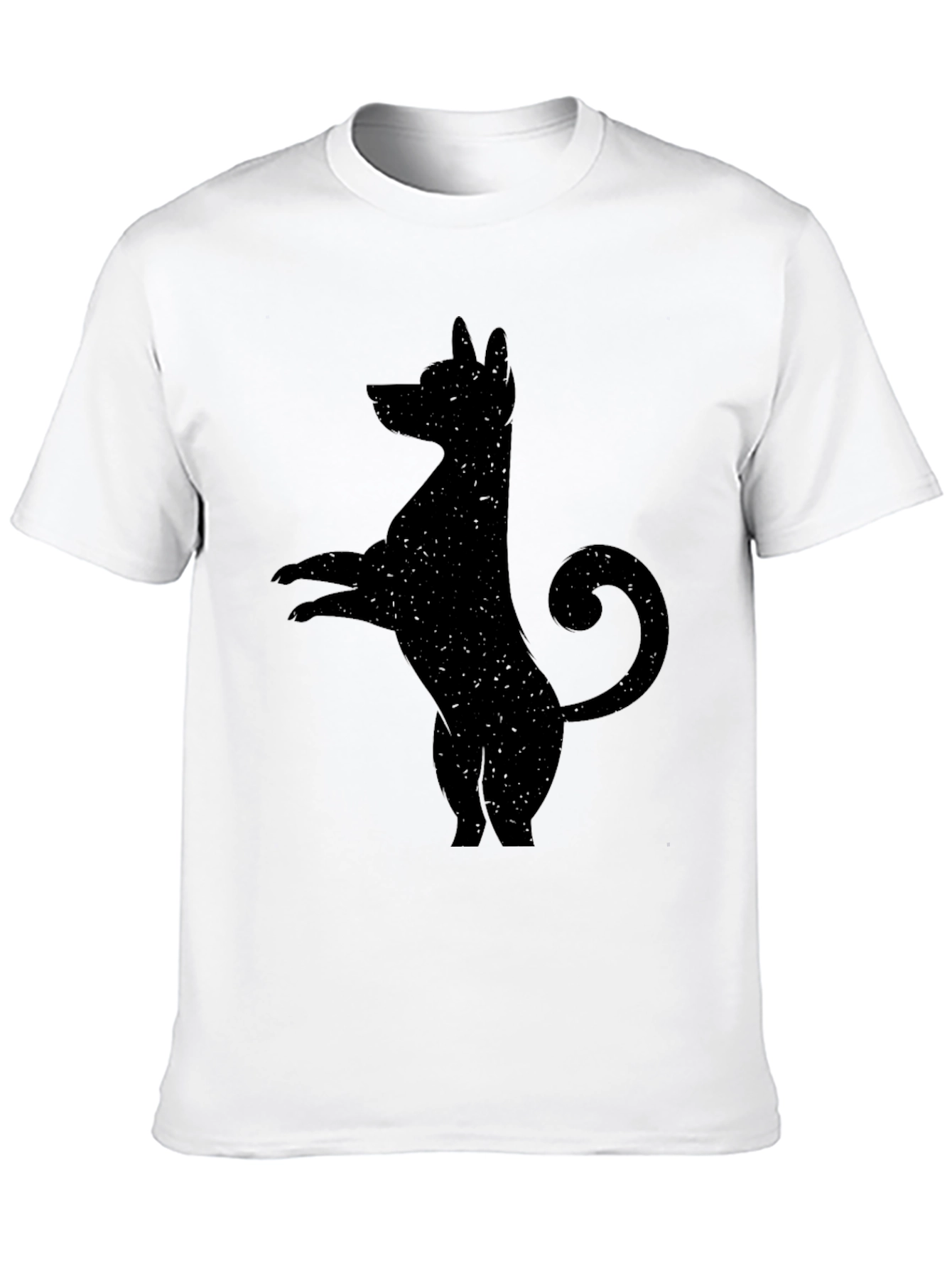 Black Dog Silhouette Graphic Tee - Mens