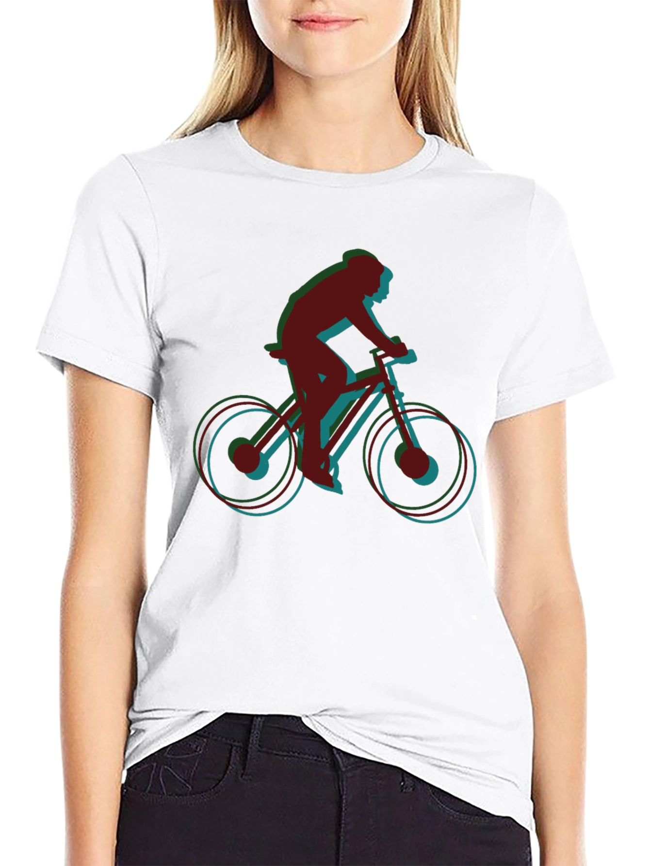 Biker Silhouette Graphic Tee - Ride in Style