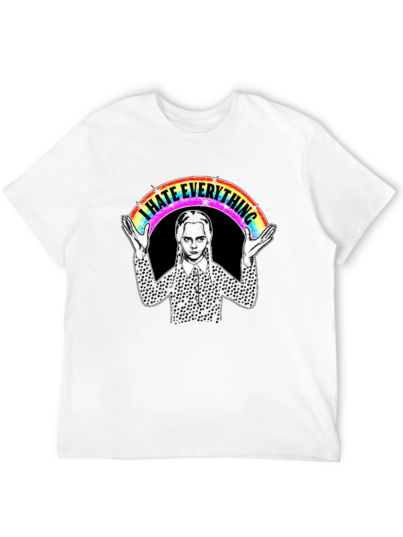 I Hate Everything Wednesday Rainbow T-Shirt