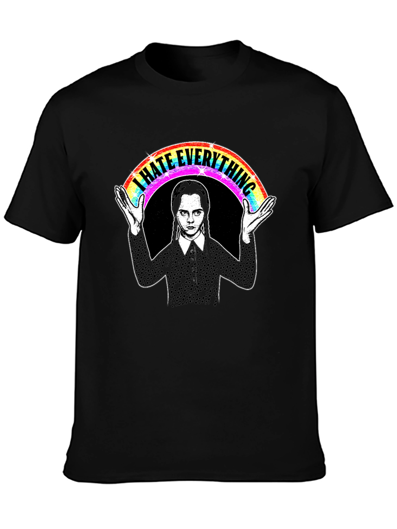 I Hate Everything Wednesday Rainbow T-Shirt