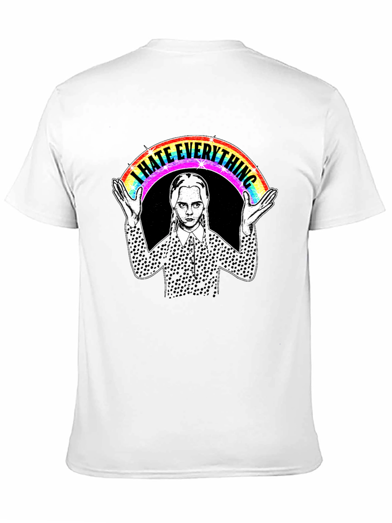 I Hate Everything Wednesday Rainbow T-Shirt