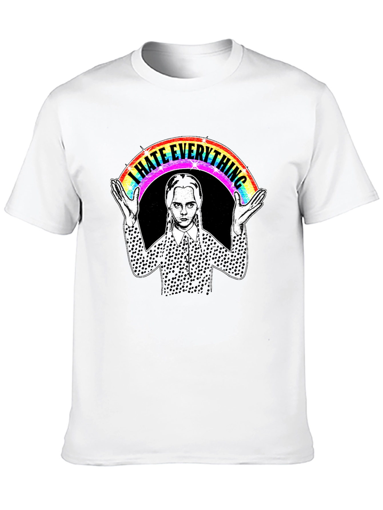 I Hate Everything Wednesday Rainbow T-Shirt