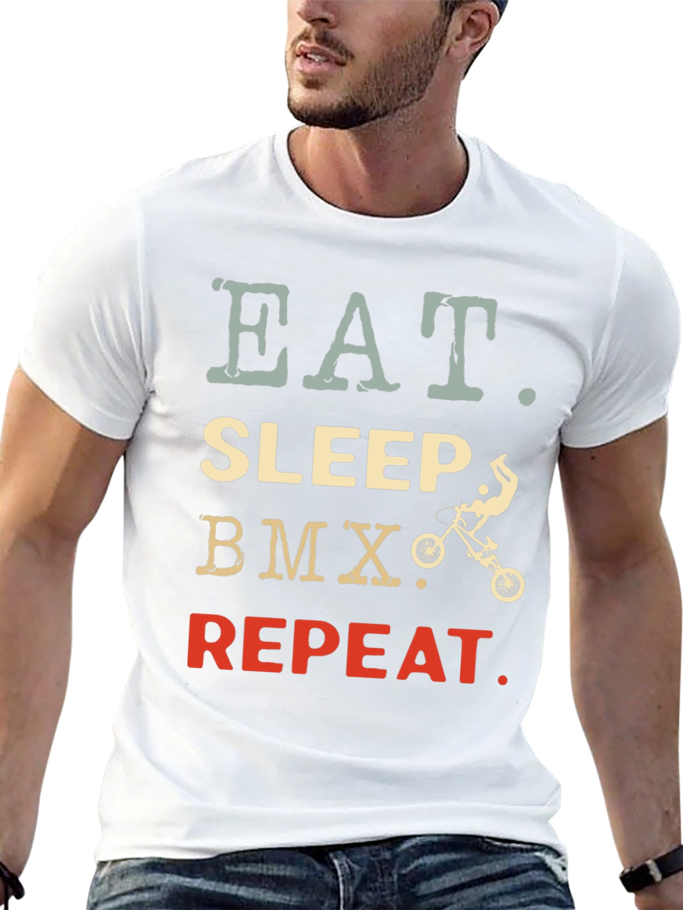 Eat Sleep BMX Repeat Graphic Tee