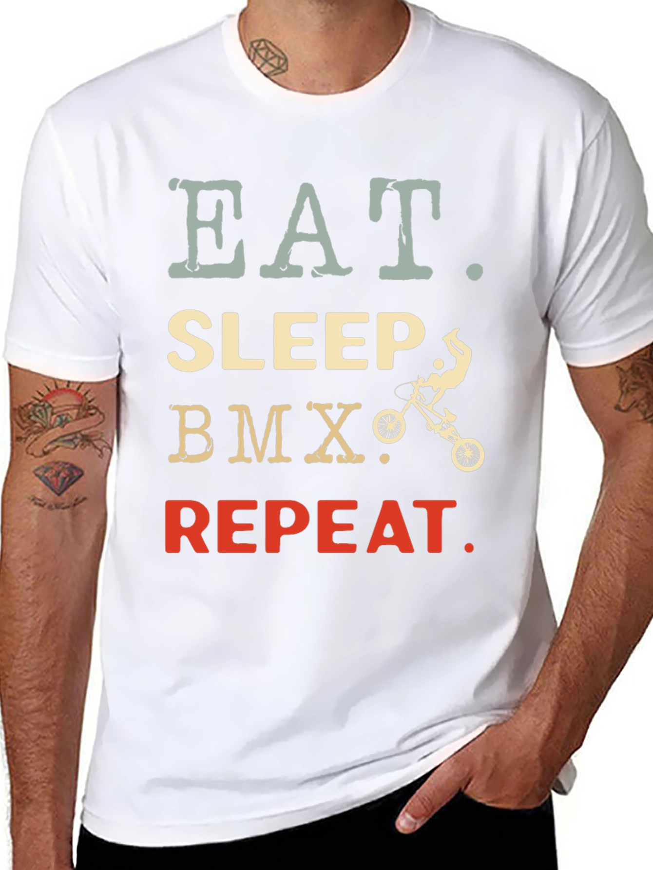 Eat Sleep BMX Repeat Graphic Tee