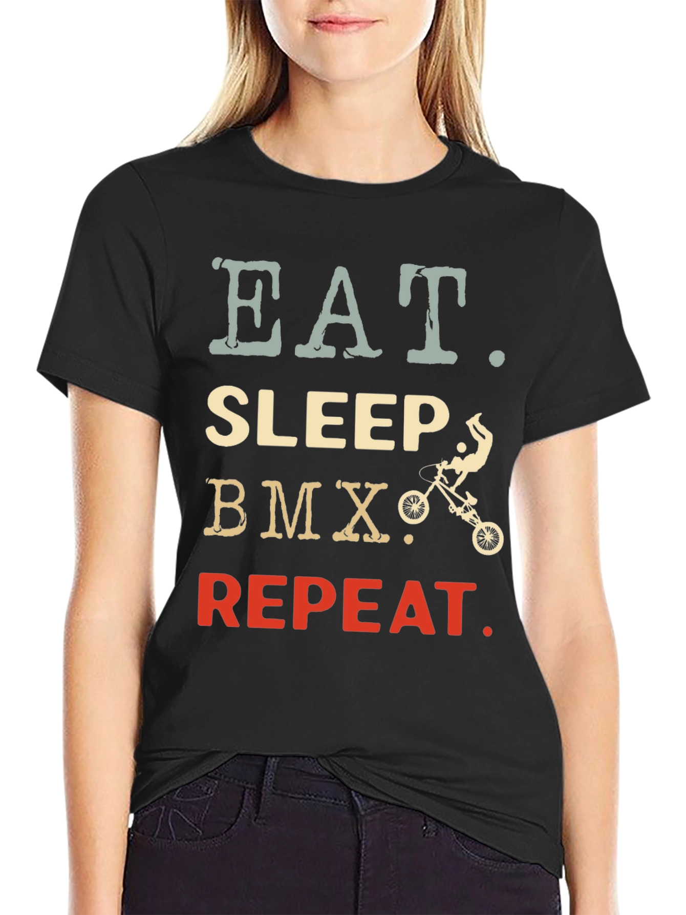 Eat Sleep BMX Repeat Graphic Tee